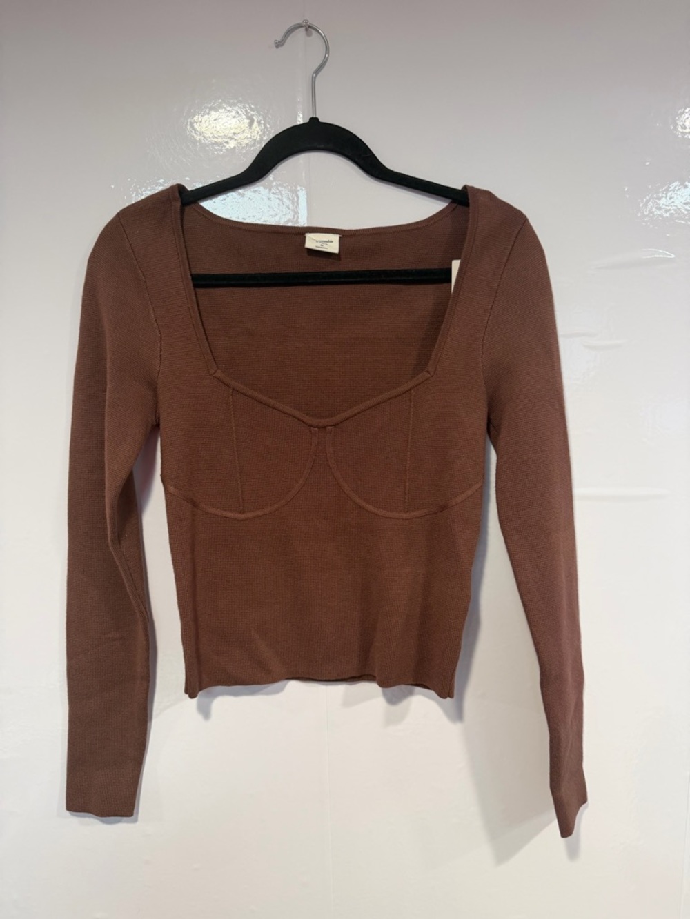 Brown NWT Abercrombie and Fitch knit long sleeve